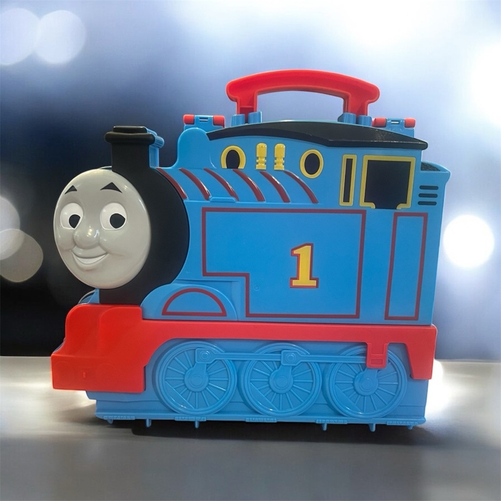 THOMAS THE TANK ENGINE Train Carrying Case Storage Plastic 2014 Mattel